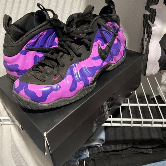 camo purple foams
